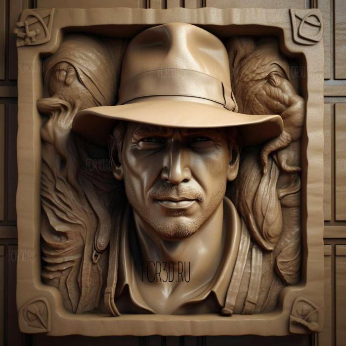 Indiana Jones 2 stl model for CNC